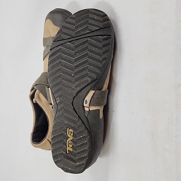 TEVA Ryley 6054 Cross Strap Hiking Trail Brown Suede Shoes Snap Slip On 8 - Picture 6 of 6